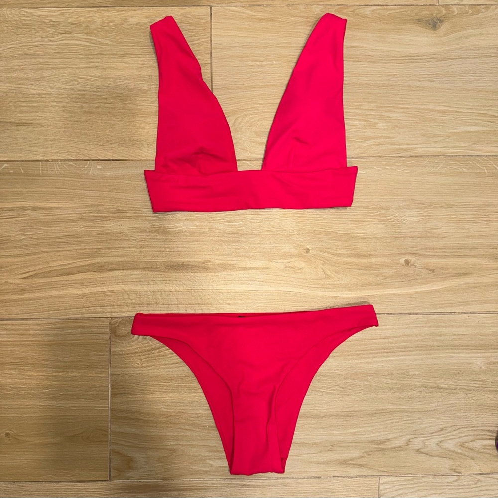 Zara Fuchsia Pink Bikini Set, Size Small